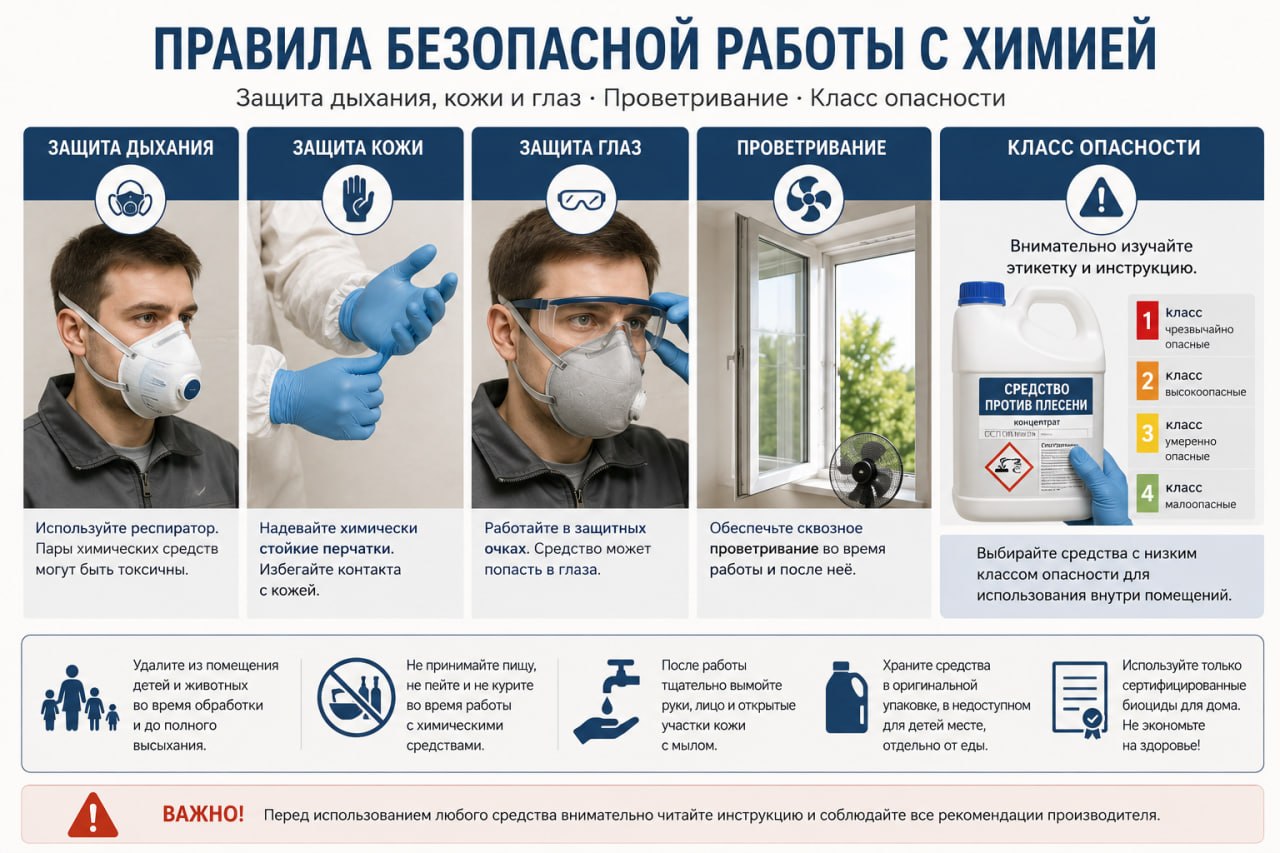 Правила безопасной работы с химией